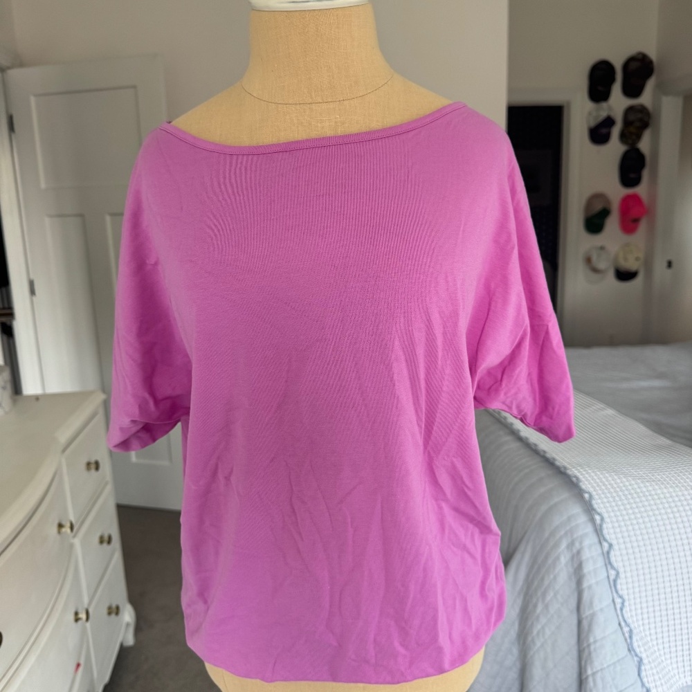 Kettlewell Amethyst Top Boatneck Full Sleeves Banded Hem Size Small